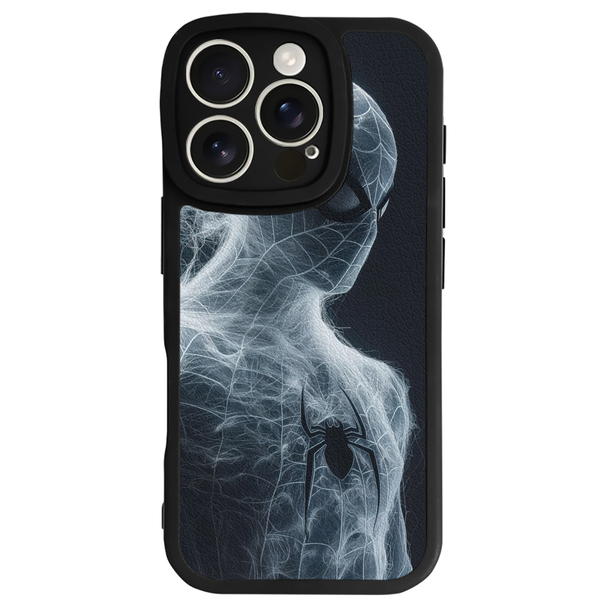 （画像用） Spider Man スパイダーマン 【iPhone 16シリーズ対応】シリコンスマホケース（レザー調） 材質：シリコン